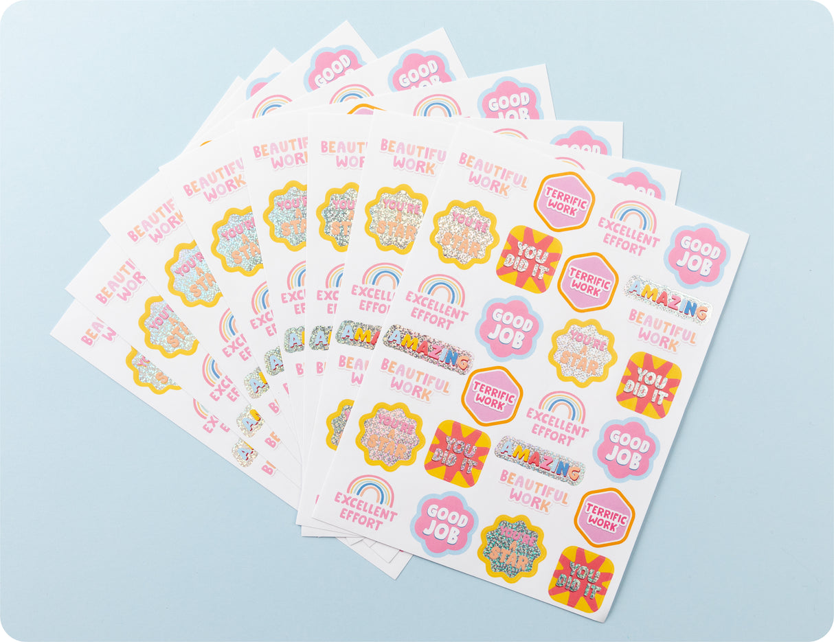 Retro Rewards Merit Sticker Book - Educational Vantage