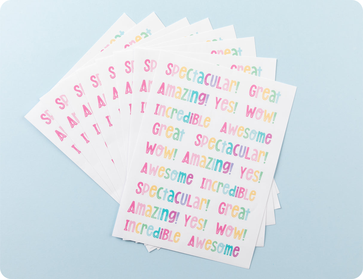 Rainbow Shoutouts Merit Sticker Book - Educational Vantage