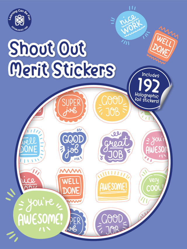 Shout Out Merit Sticker Book - Educational Vantage