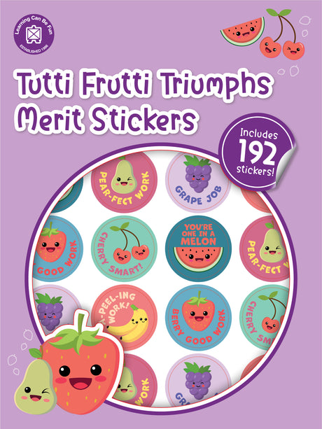 Tutti Frutti Triumphs Merit Sticker Book - Educational Vantage