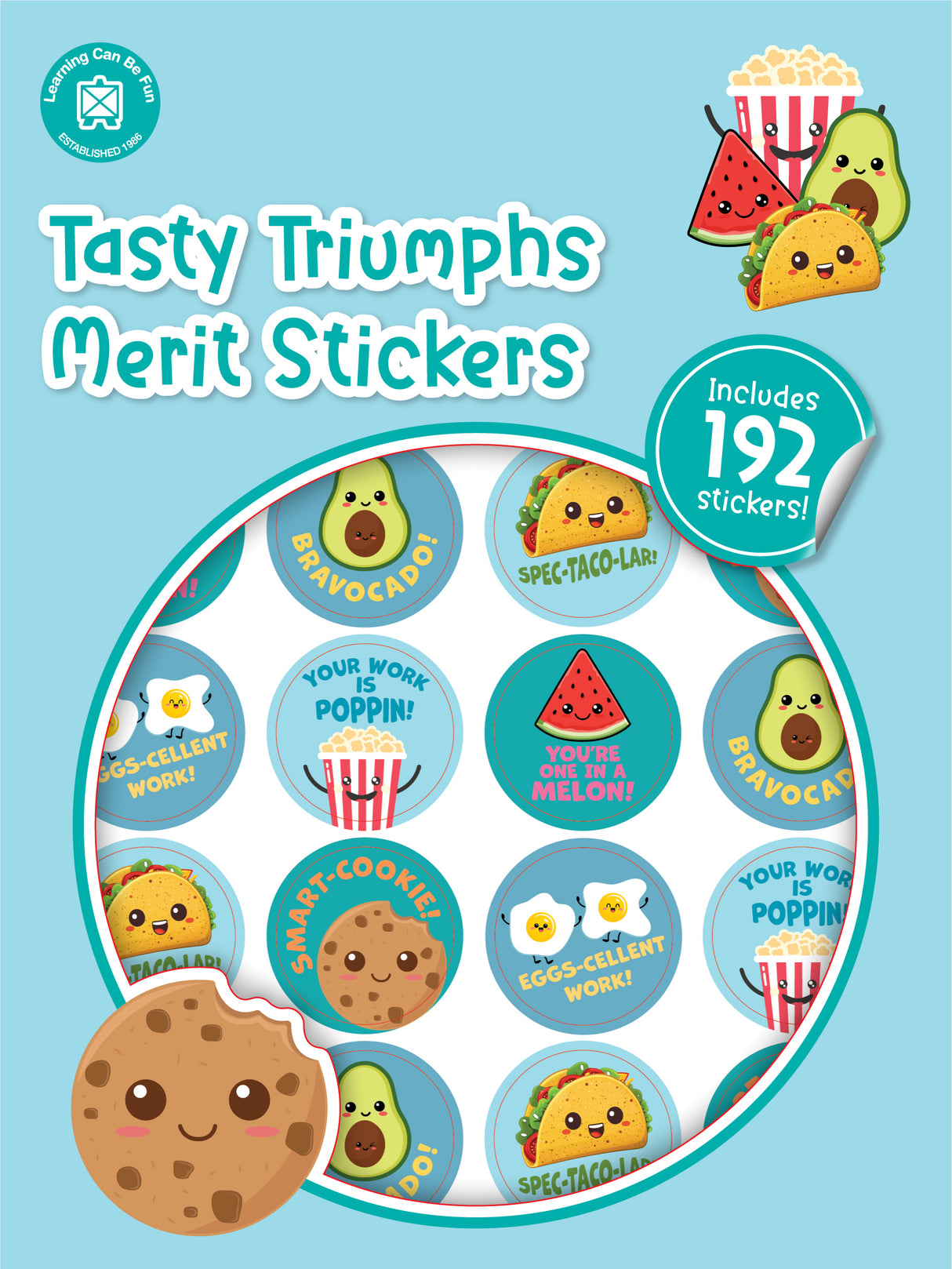 Tasty Triumphs Merit Sticker Book - Educational Vantage
