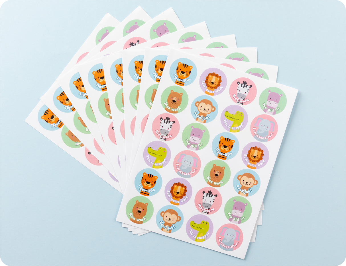 Wild Rewards Merit Sticker Book - Educational Vantage