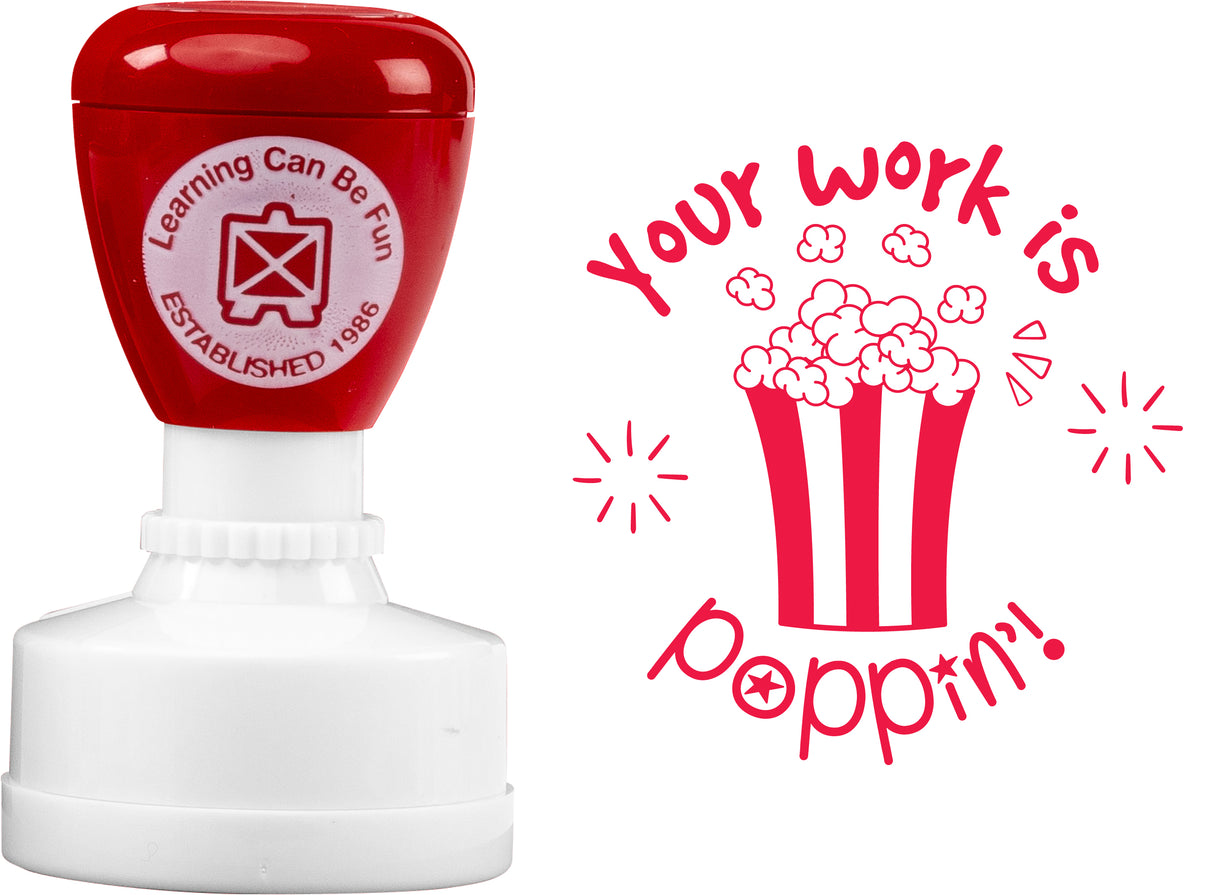 Your Work is Poppin' Merit Stamp - Educational Vantage