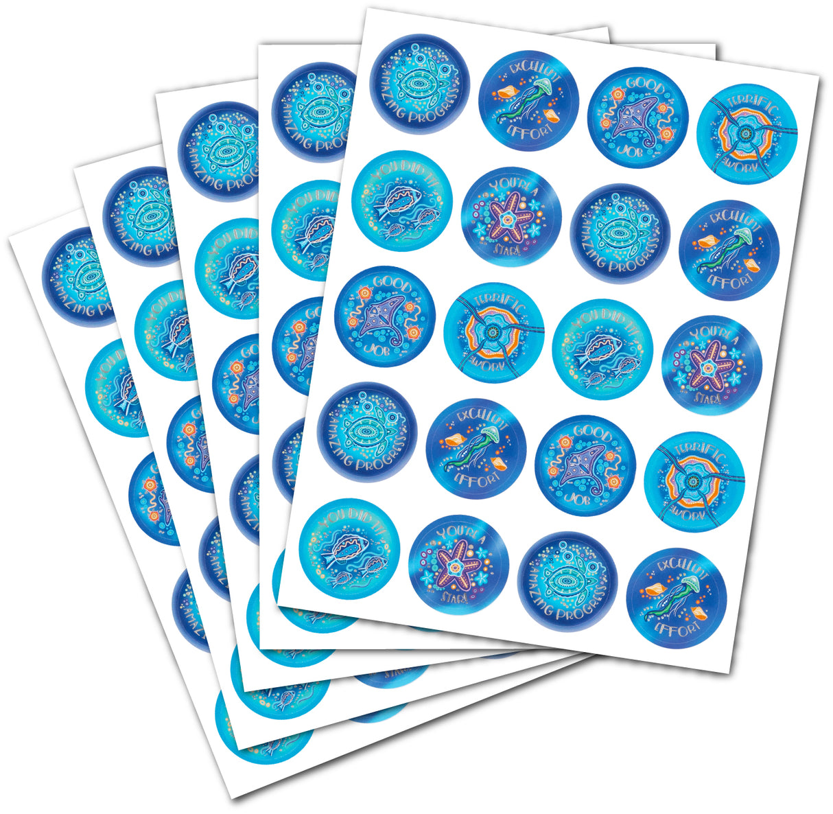 Ocean Country Merit Sticker Book - Educational Vantage