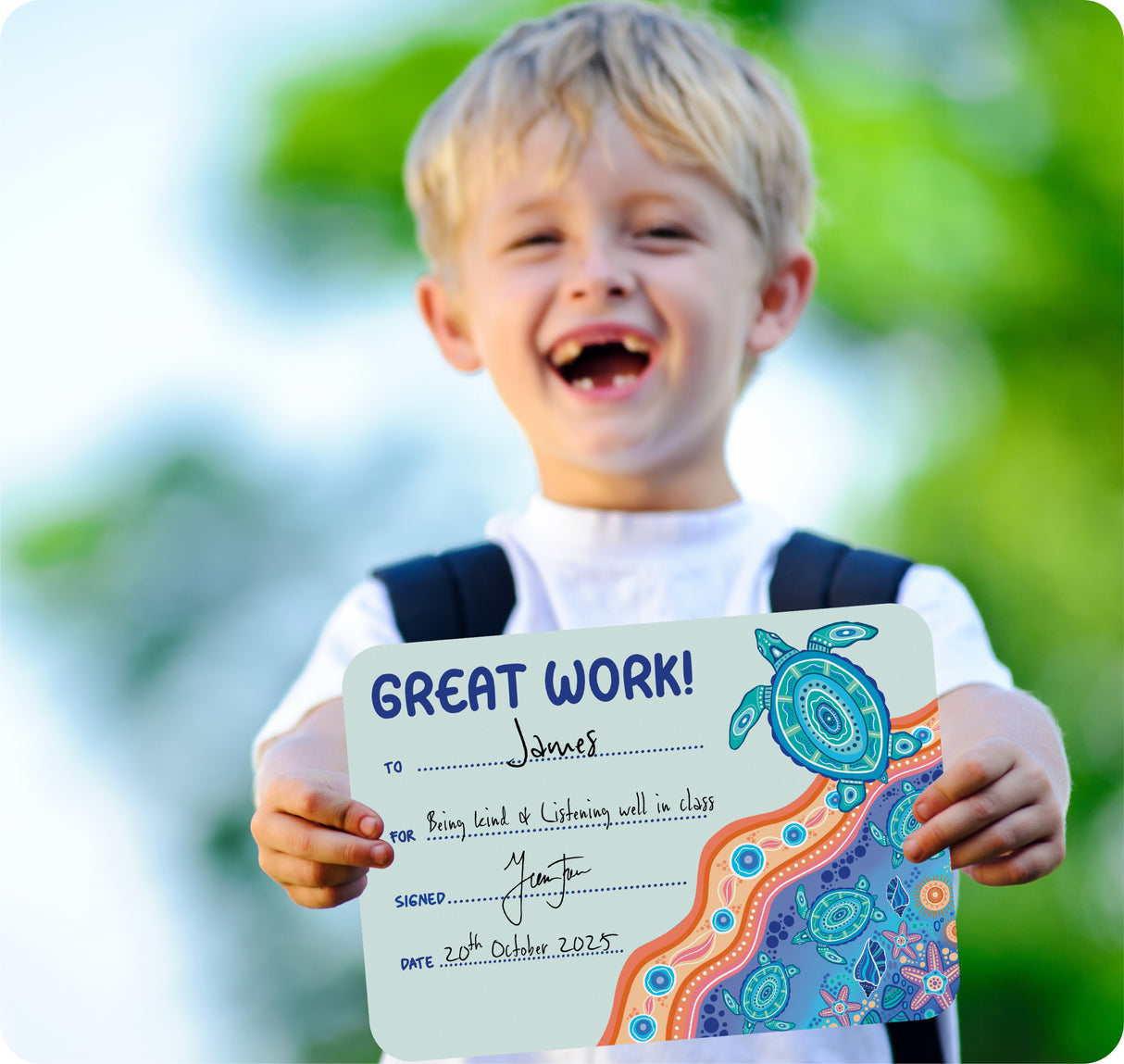 Ocean Country Great Work Certificates - Educational Vantage