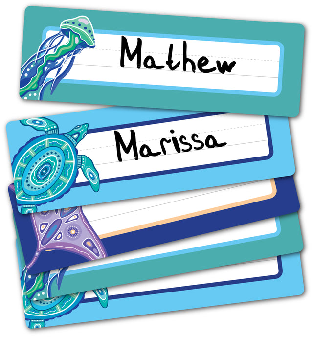 Ocean Country Adhesive Name Plates - Educational Vantage