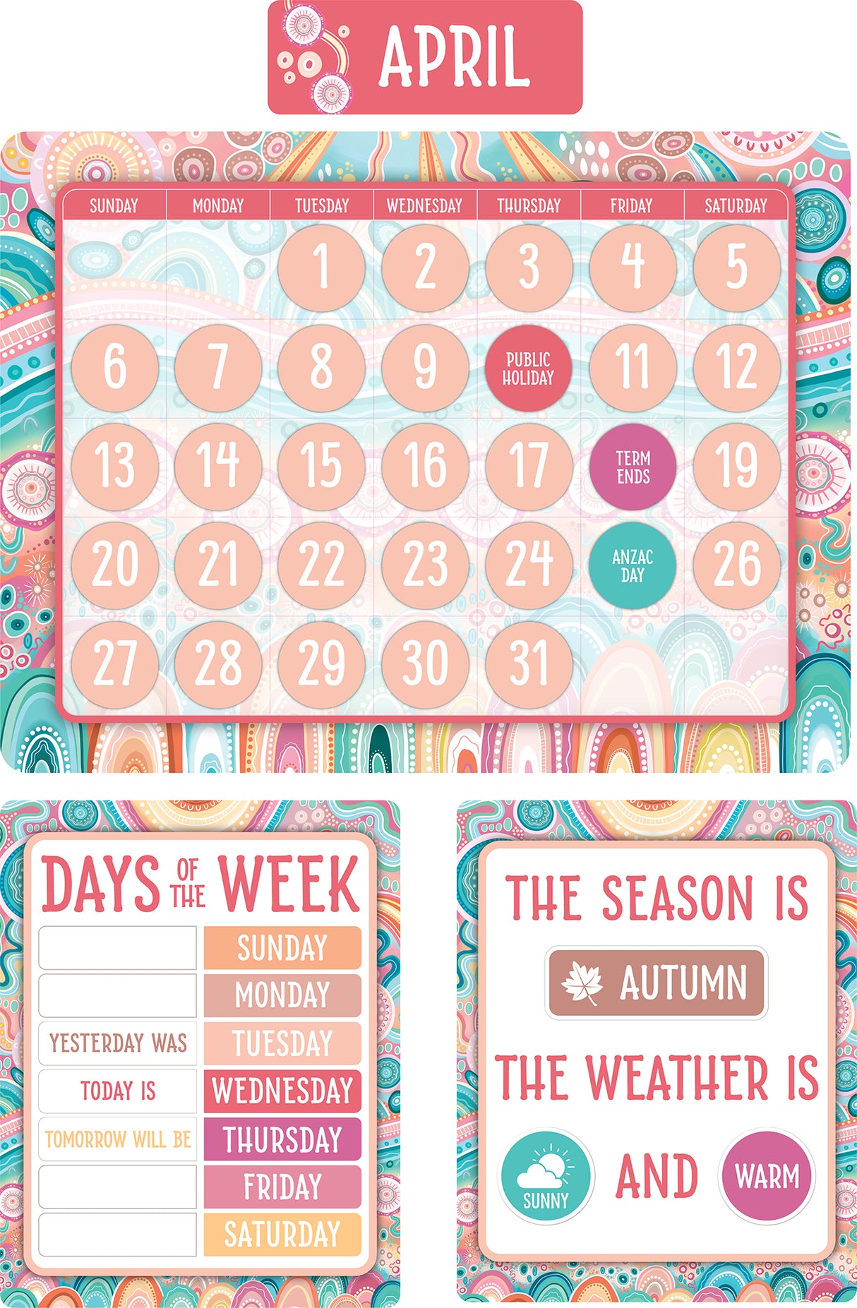 Sacred Country Birthday Bulletin Board Set - Educational Vantage