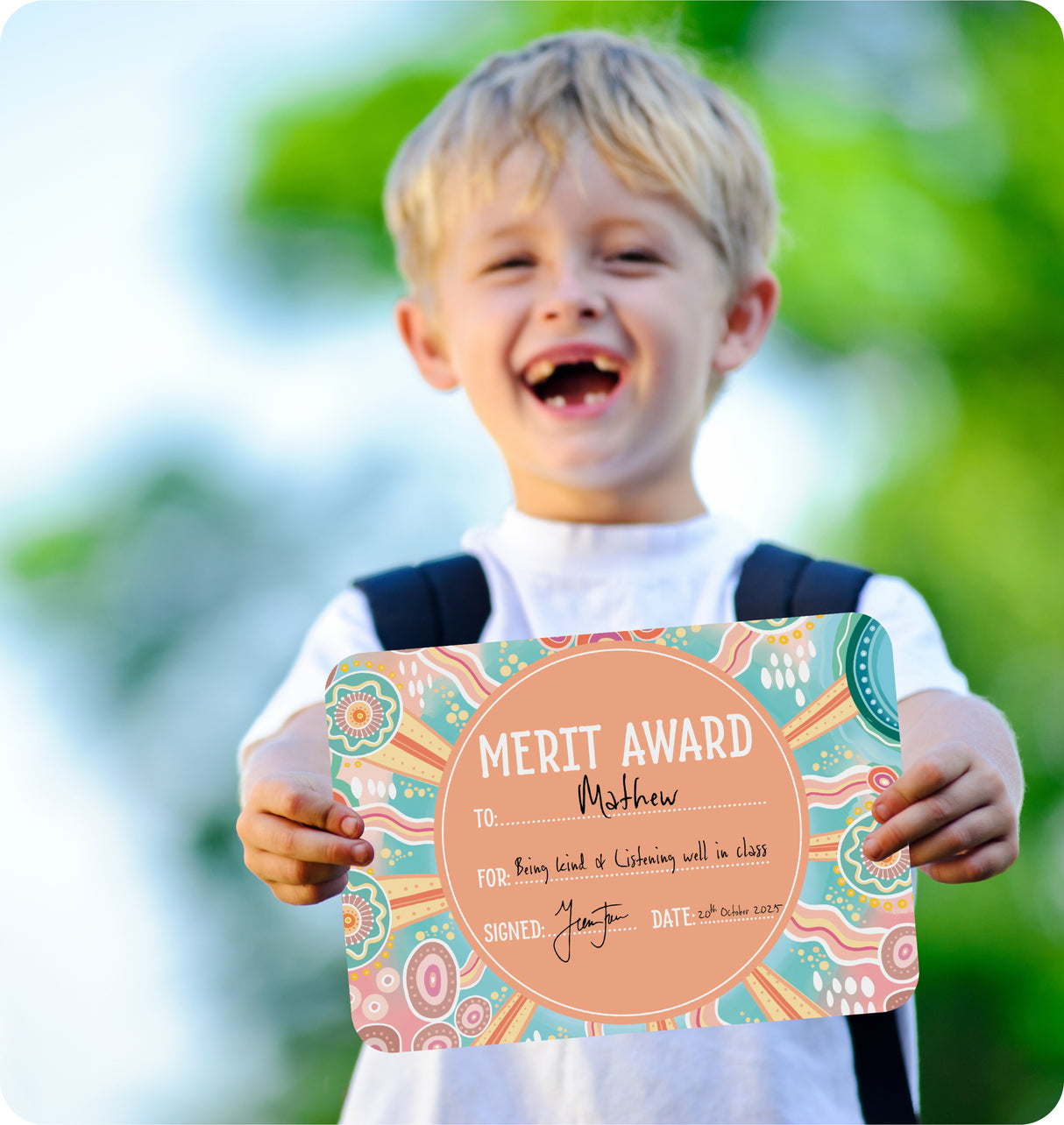 Sacred Country Merit Award Certificates - Educational Vantage
