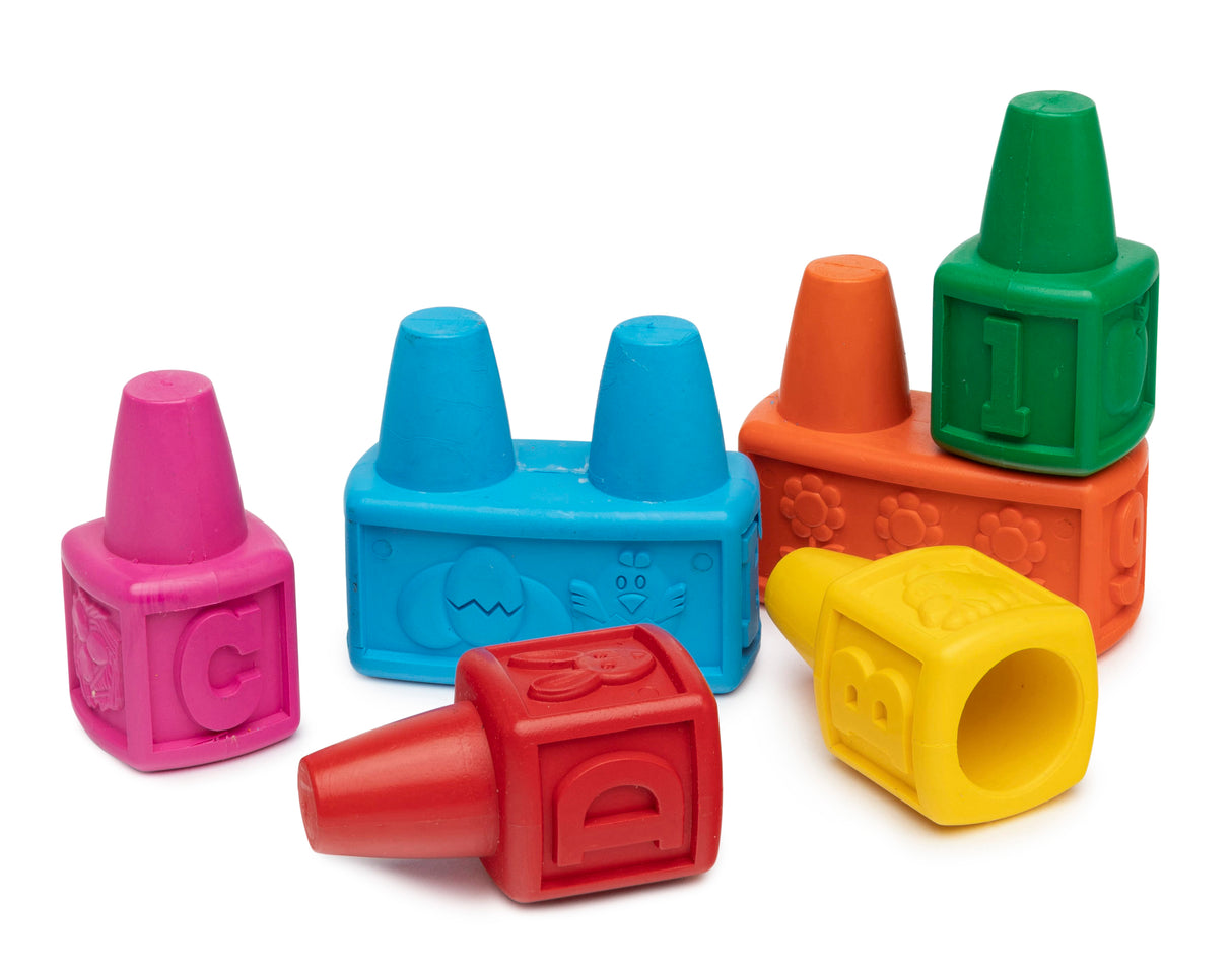 Easi-Grip Alphabet Finger Crayons Set of 6 - Educational Vantage