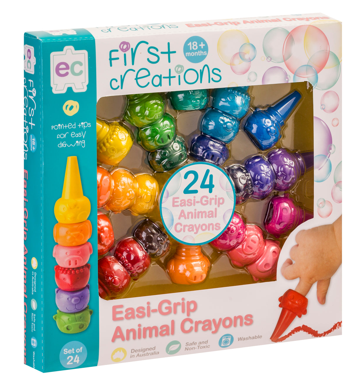 Easi-Grip Animal Crayons - Educational Vantage