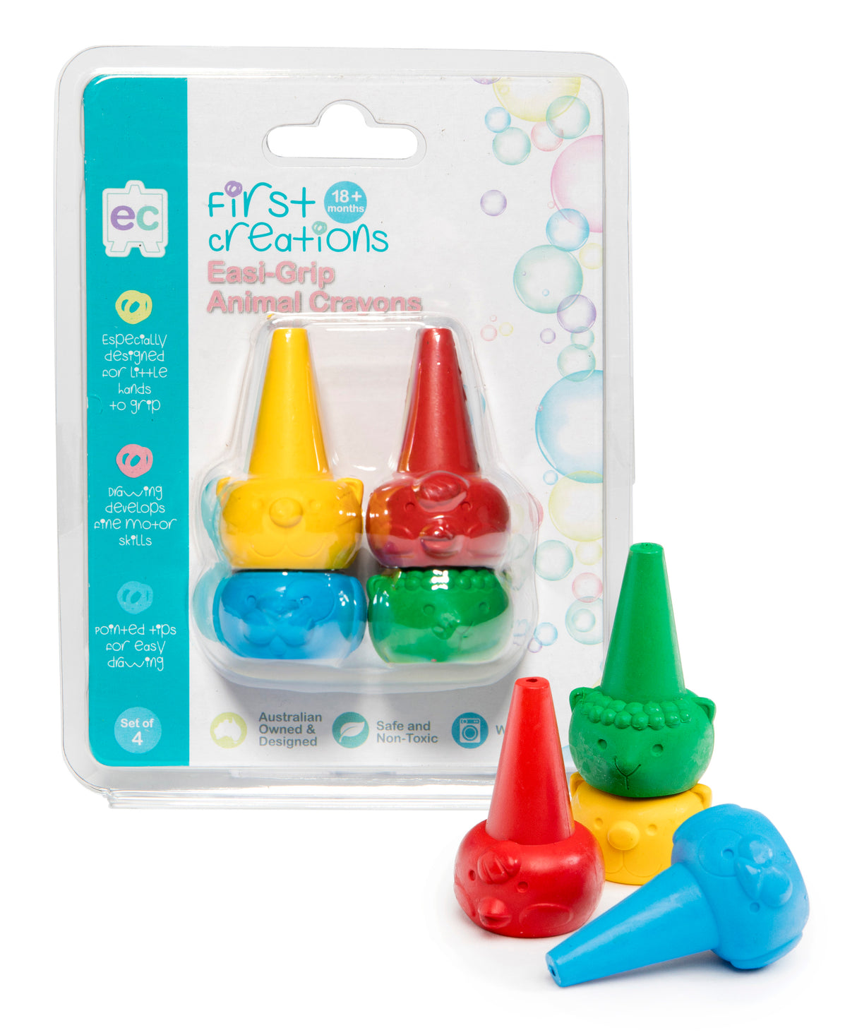 Easi-Grip Animal Crayons - Educational Vantage