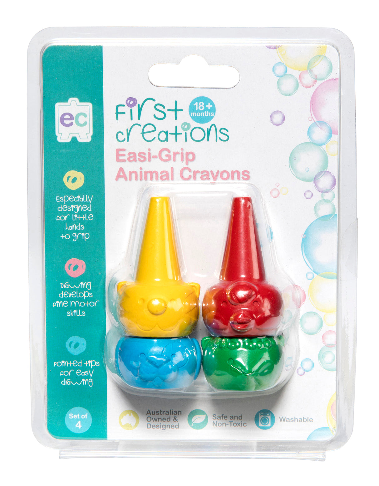 Easi-Grip Animal Crayons - Educational Vantage