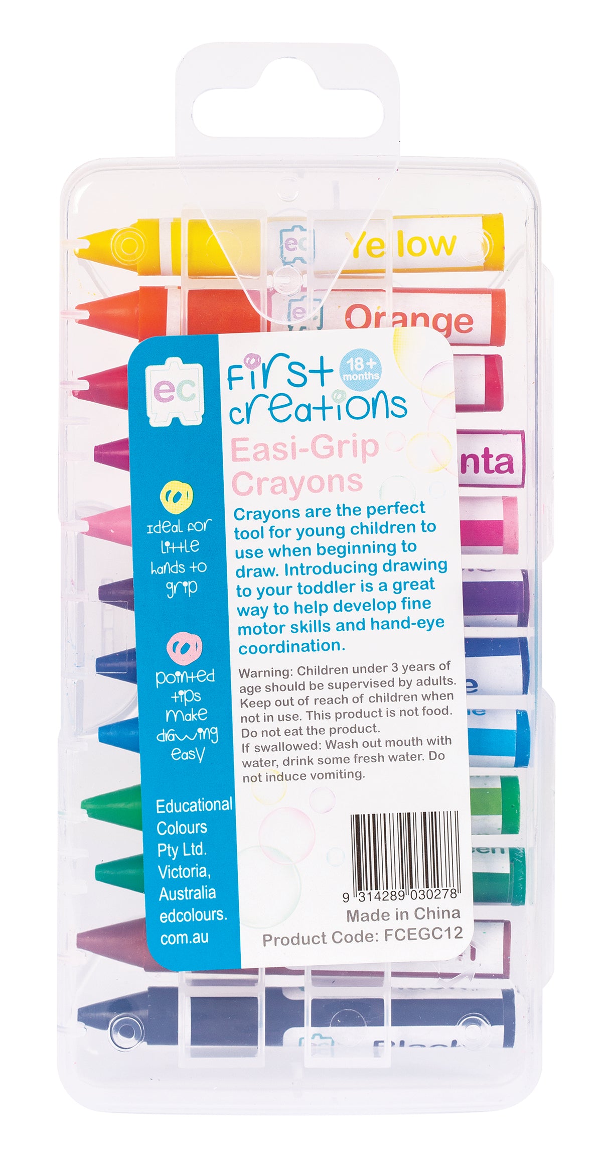 Easi-Grip Crayons - Educational Vantage
