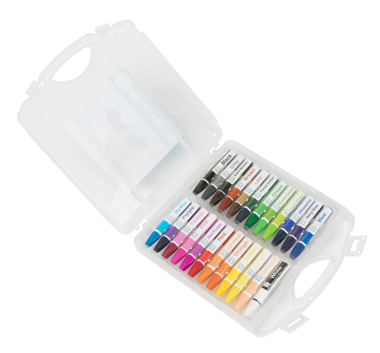 Hexagonal Oil Pastels in Case - Pack of 24 - Educational Vantage