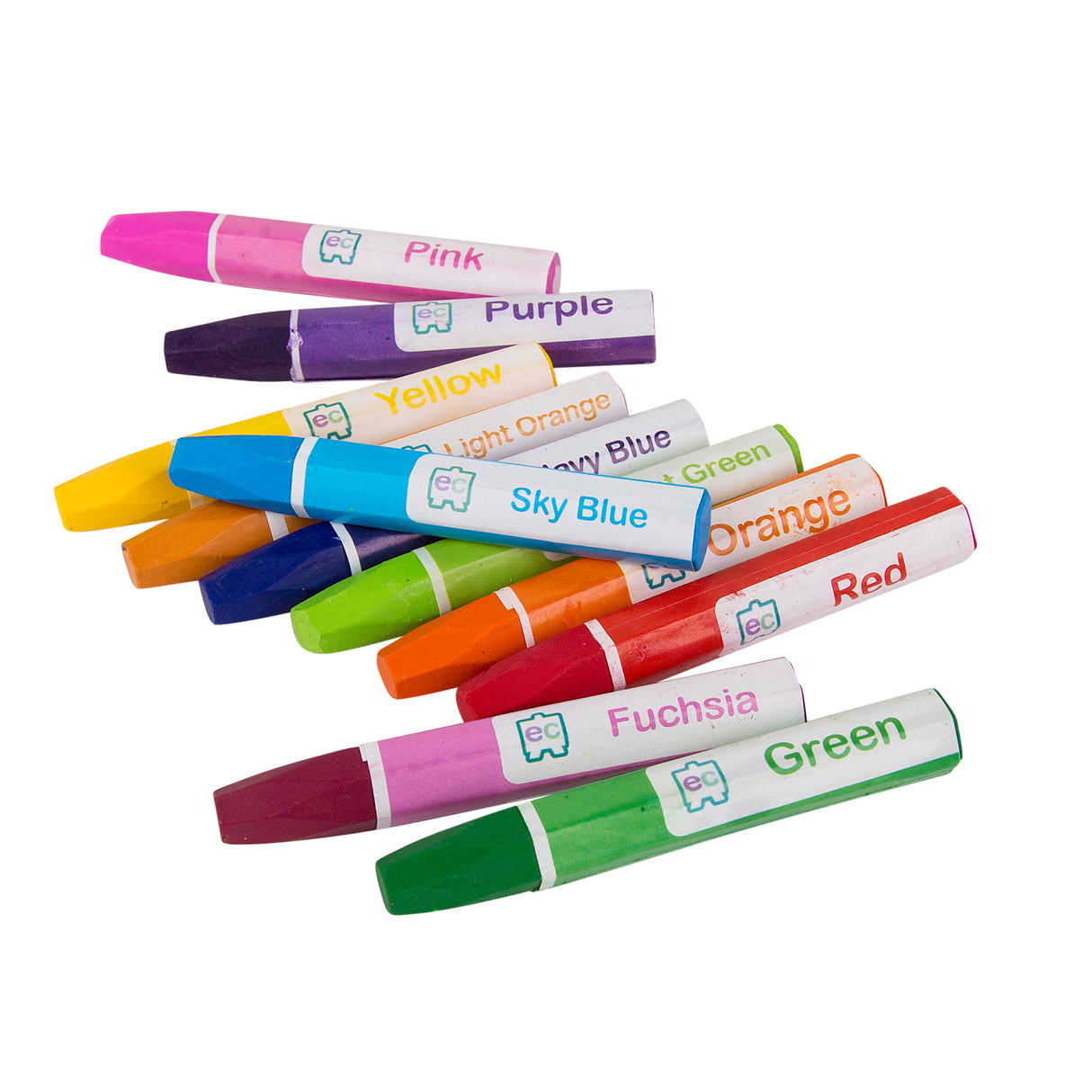 Hexagonal Oil Pastels in Case - Pack of 24 - Educational Vantage