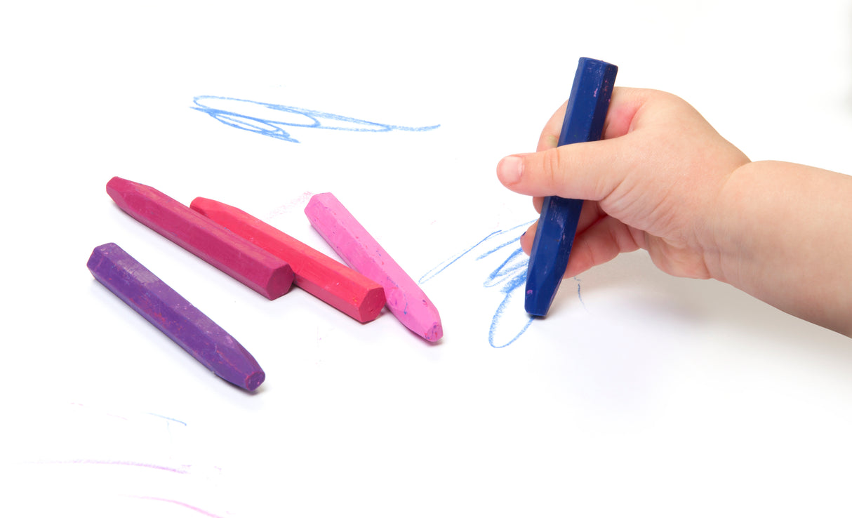 Hexagonal Oil Pastels in Case - Pack of 24 - Educational Vantage