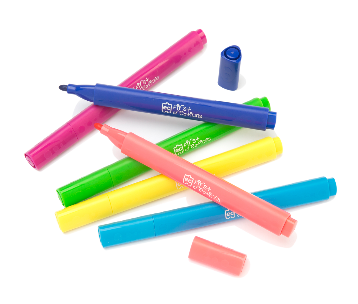Easi-Grip Triangular Markers Packet of 12 - Educational Vantage
