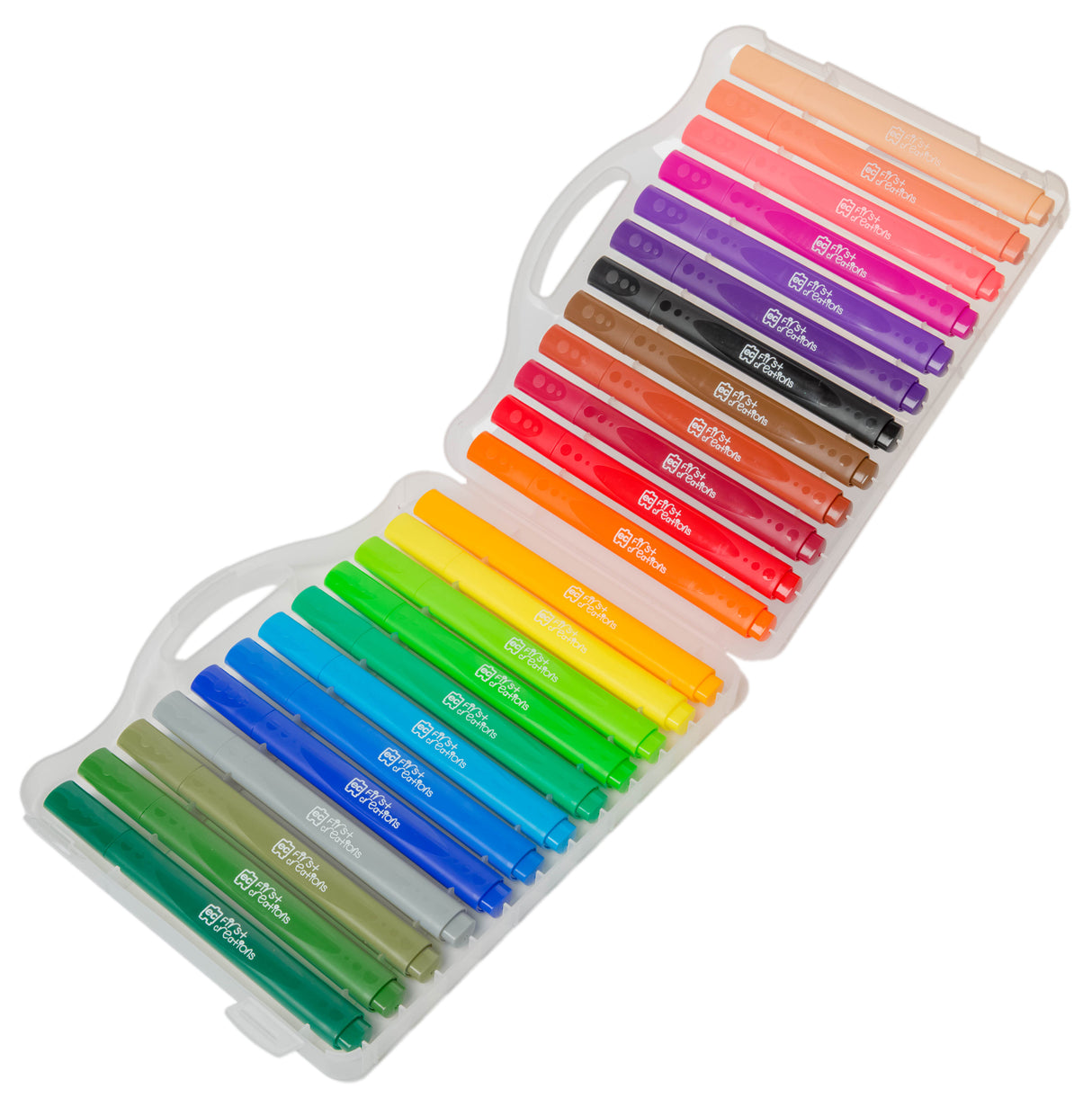 First Creations Easi-Grip Triangular Markers Pack of 24 - Educational Vantage