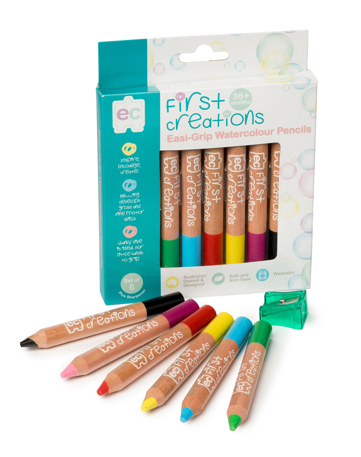 Easi-Grip Watercolour Pencils - Educational Vantage