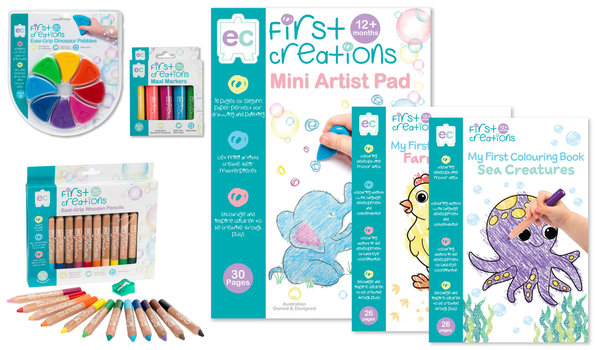 First Creations Drawing and Colouring Set - Educational Vantage