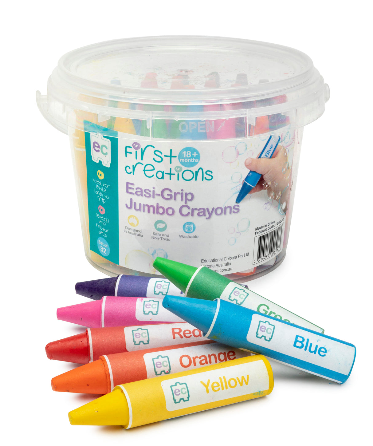 Easi-Grip Jumbo Crayon - Educational Vantage
