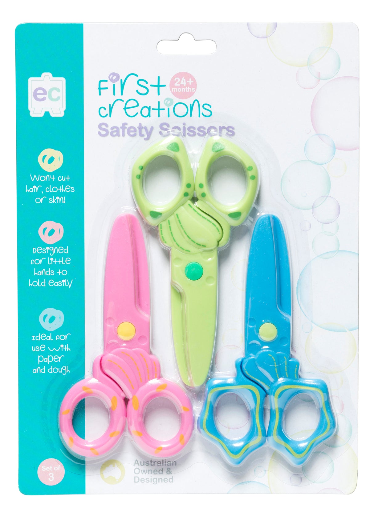 Safety Scissors Set of 3 - Educational Vantage