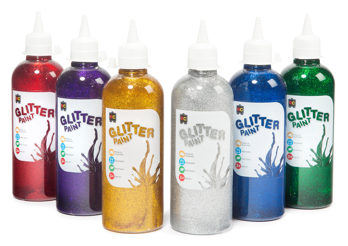 Glitter Paint Set 500mls - Educational Vantage