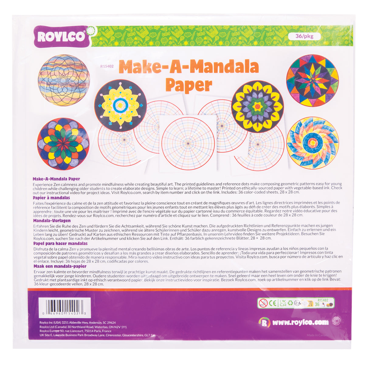 Roylco Make a Mandala Paper - Educational Vantage