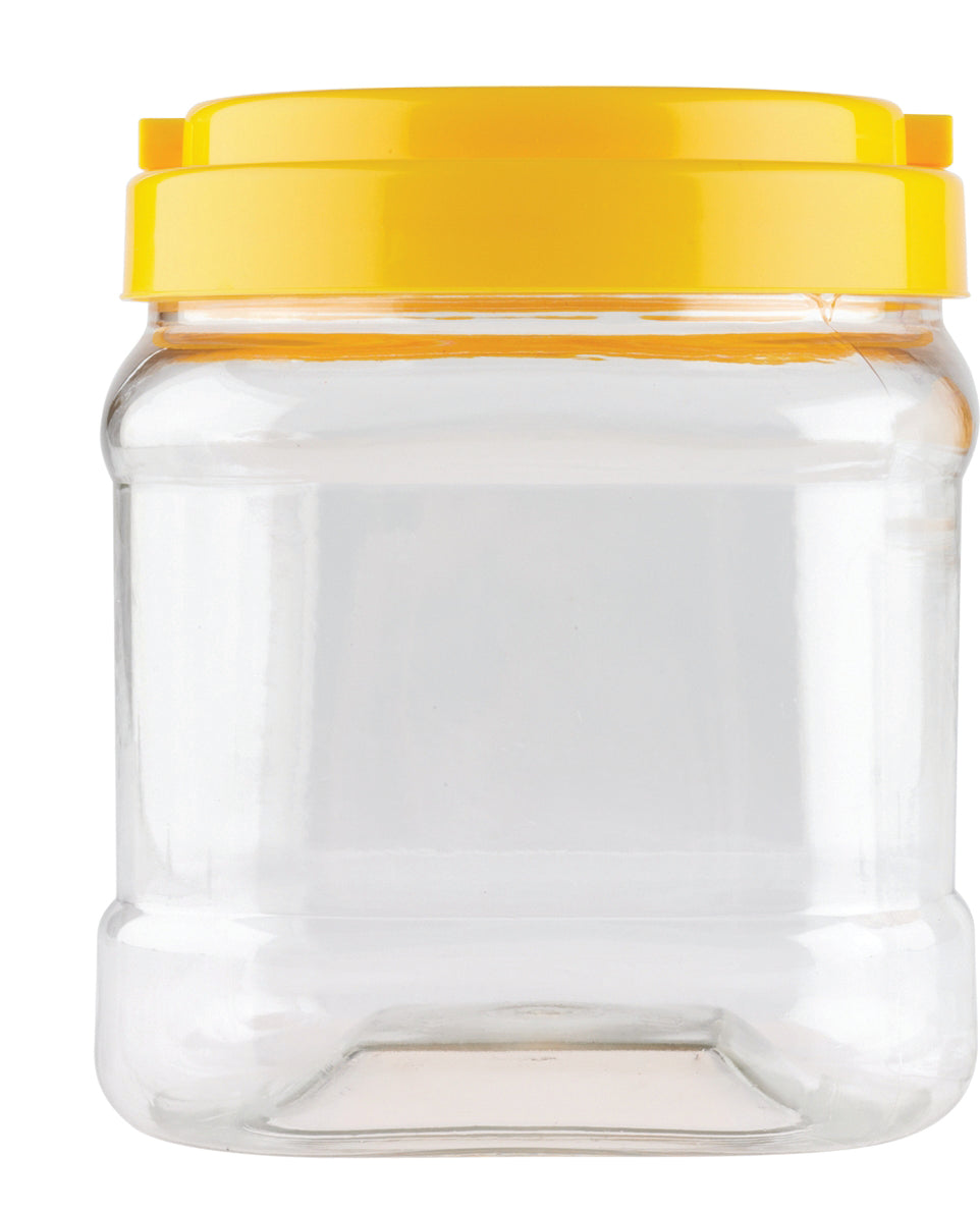 Jar with Screw on Lid Clear 1.5 L
