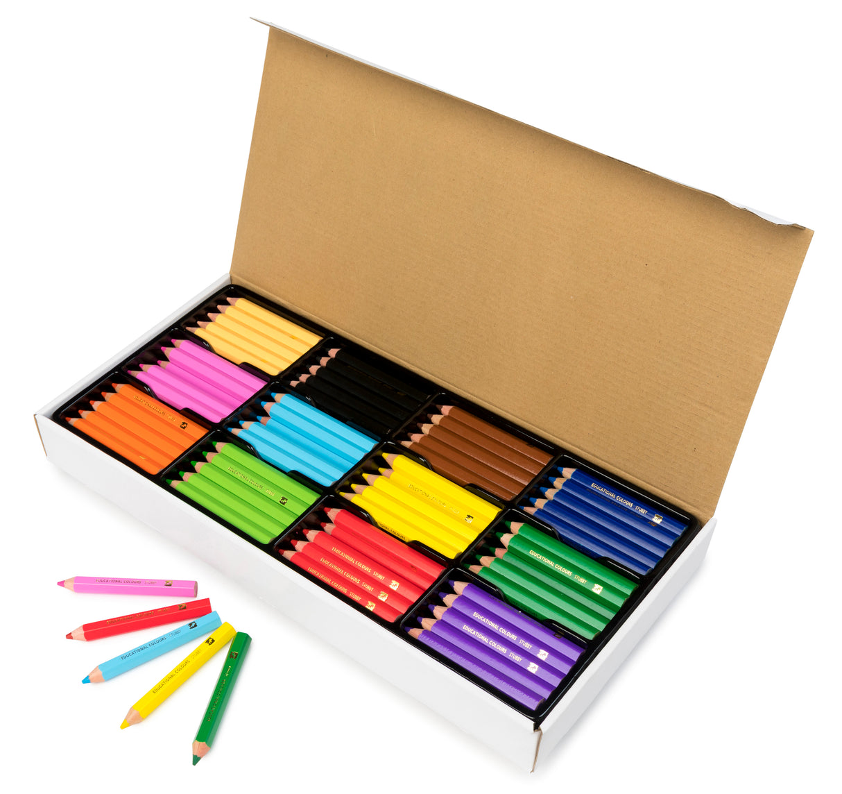 Jumbo Stubby Colour Pencils - Pack of 120 - Educational Vantage