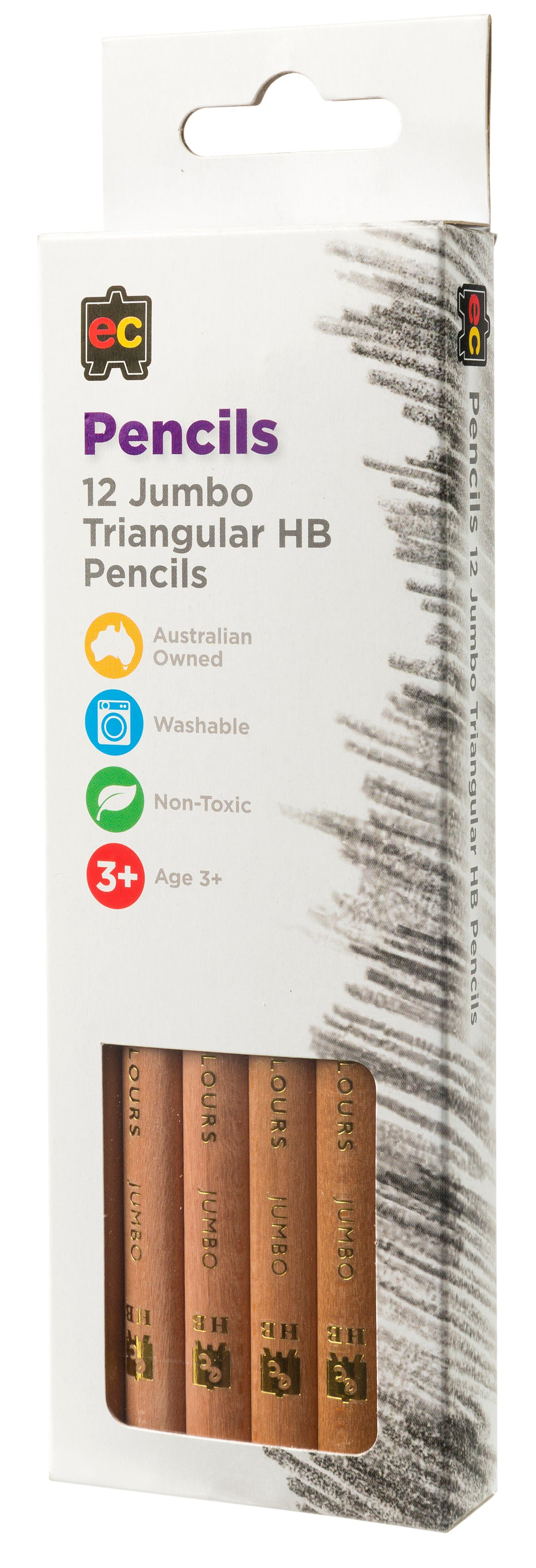 Jumbo Triangular HB Pencils - Educational Vantage
