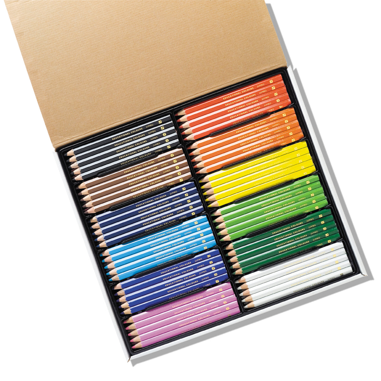 Jumbo Triangular Coloured Pencils - Educational Vantage