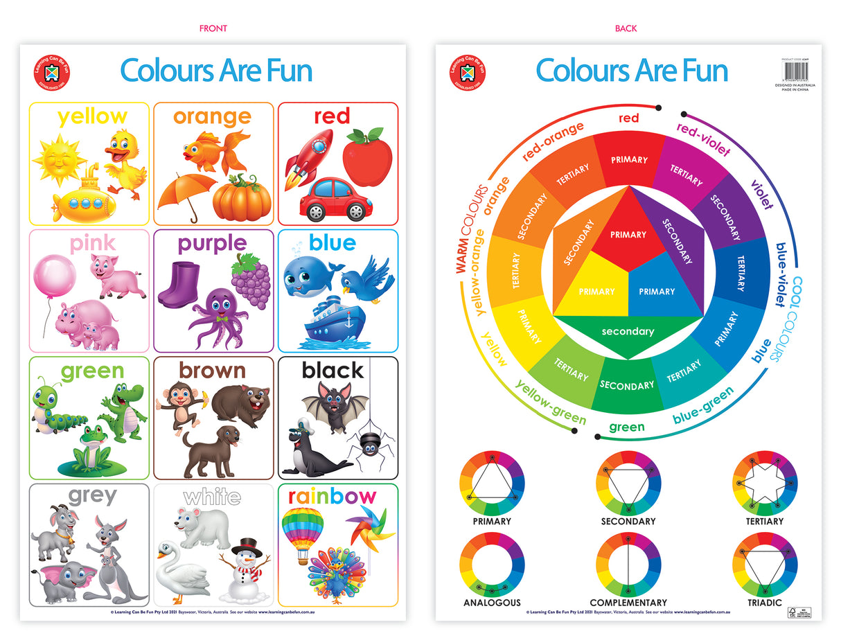 Colours Are Fun Poster - Educational Vantage