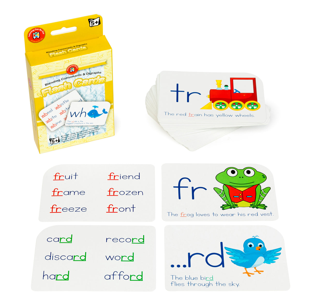 Flash Cards Blending Consonants & Digraphs - Educational Vantage