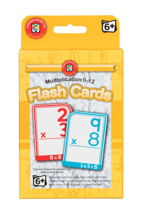 Flash Cards Multiplication 0-12 - Educational Vantage