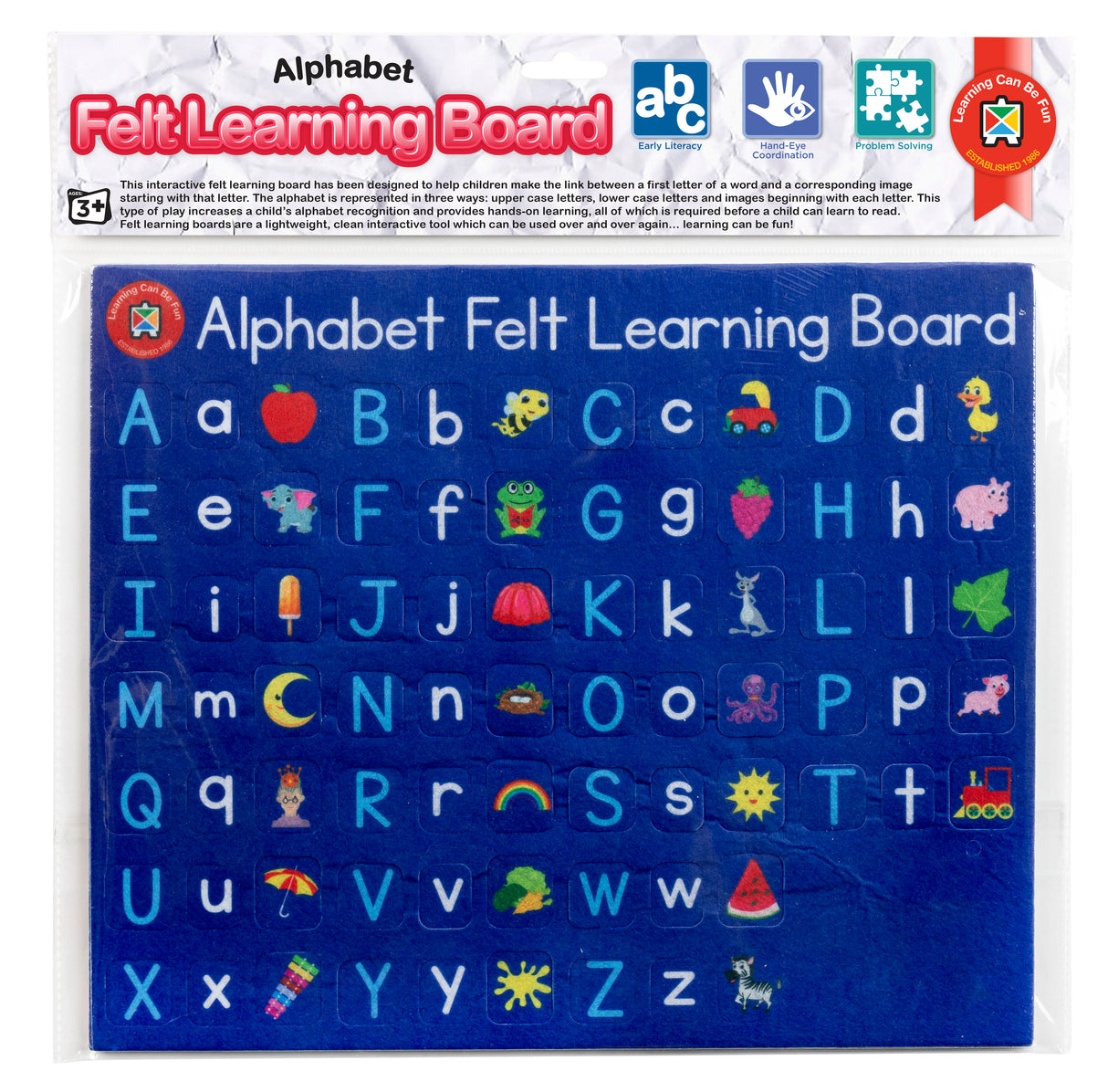 Felt Learning Board Alphabet - Educational Vantage