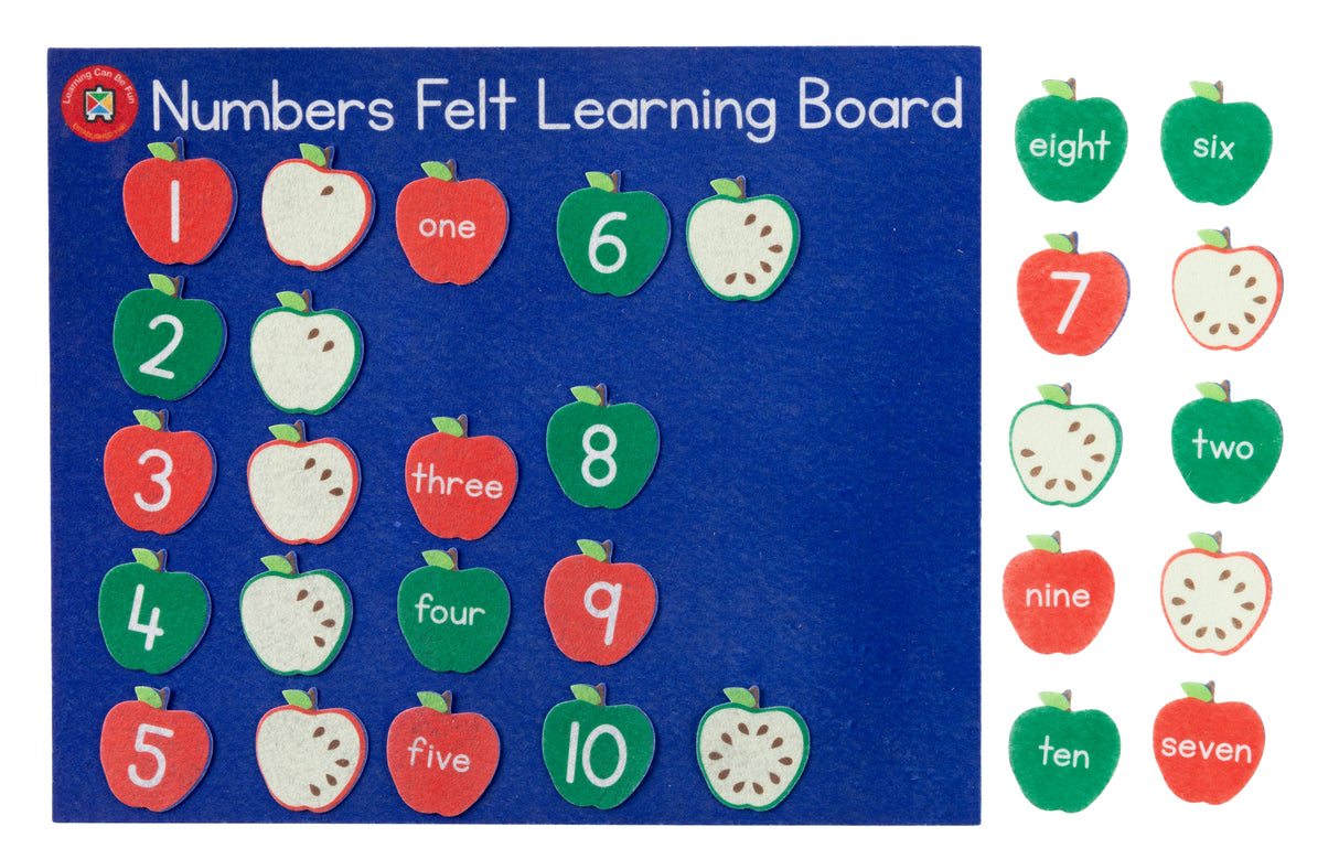 Felt Learning Board Numbers - Educational Vantage