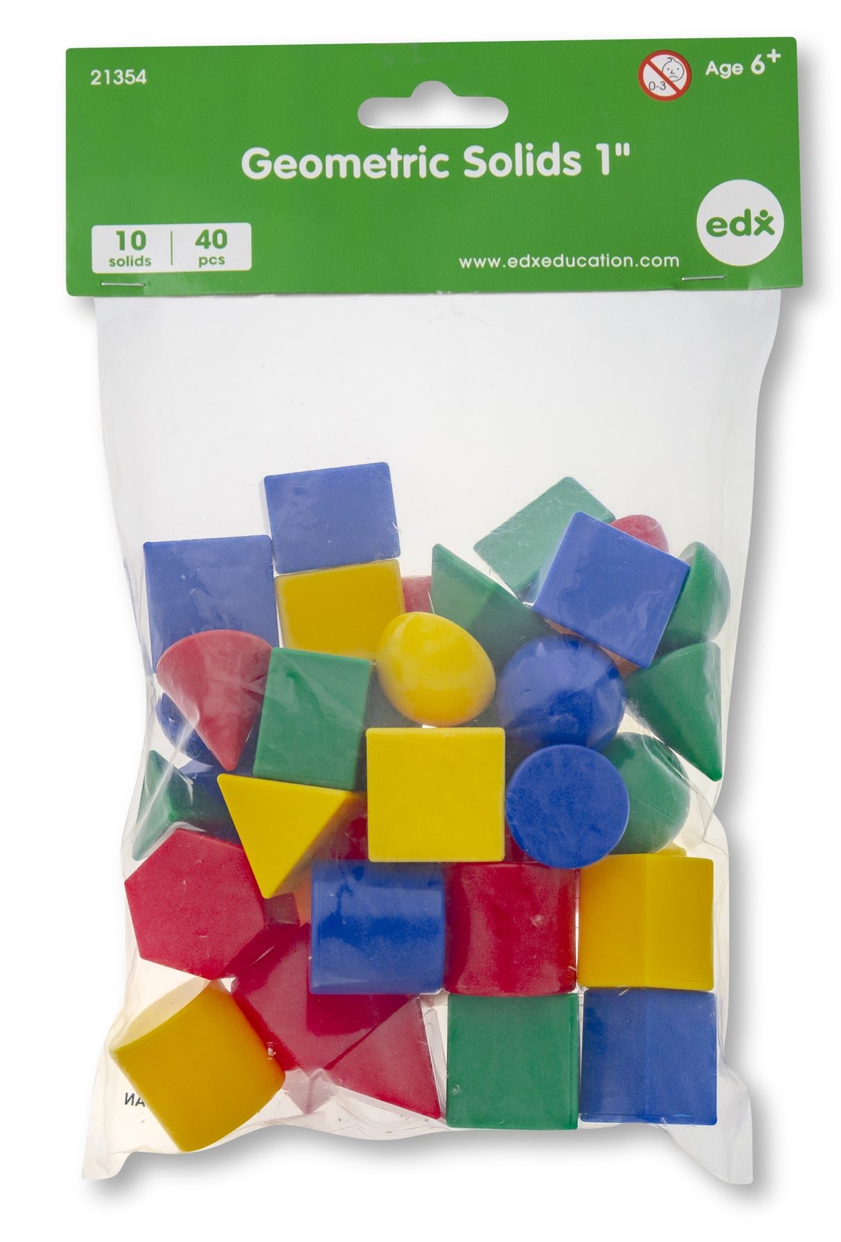 Mini Geometric Solids Set of 40 - Educational Vantage