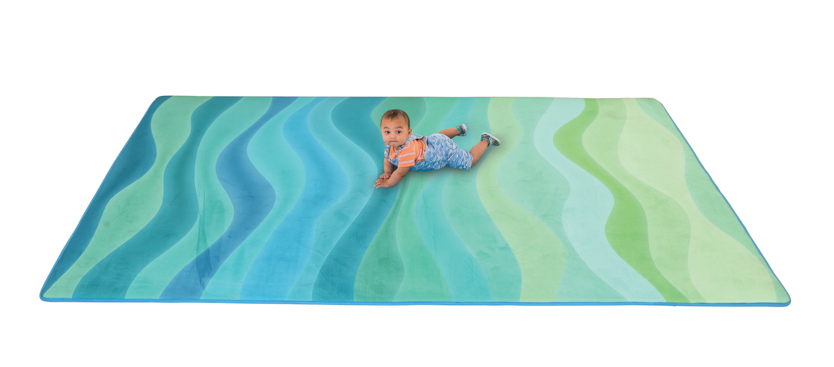 Waves Soft Memory Foam Carpet - 140x220cm - Educational Vantage