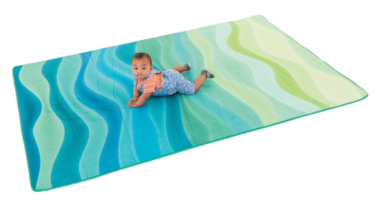 Waves Soft Memory Foam Mat - 220 (L) x 140 (W) cm - Educational Vantage