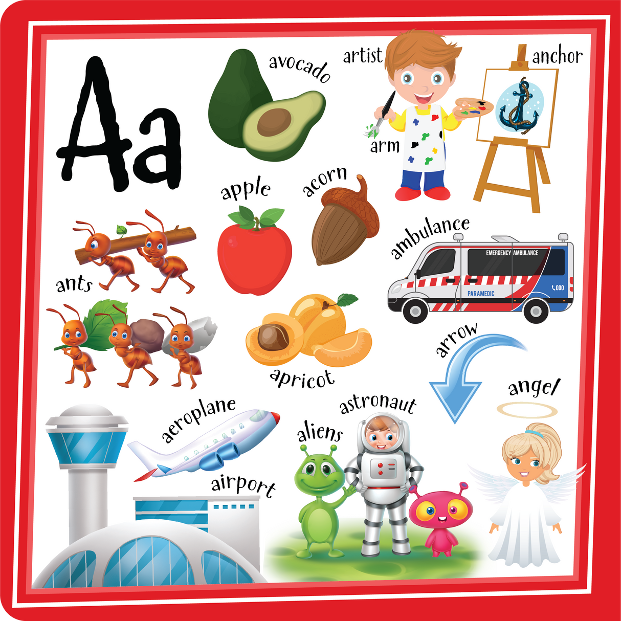 Let's Learn The Alphabet Board Book - Educational Vantage