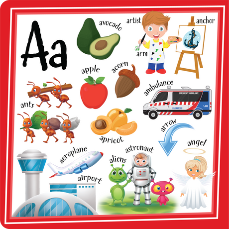 Let's Learn The Alphabet Board Book - Educational Vantage