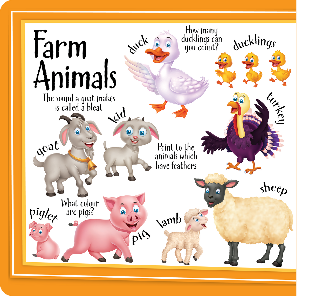 Let's Learn Animals Board Book - Educational Vantage