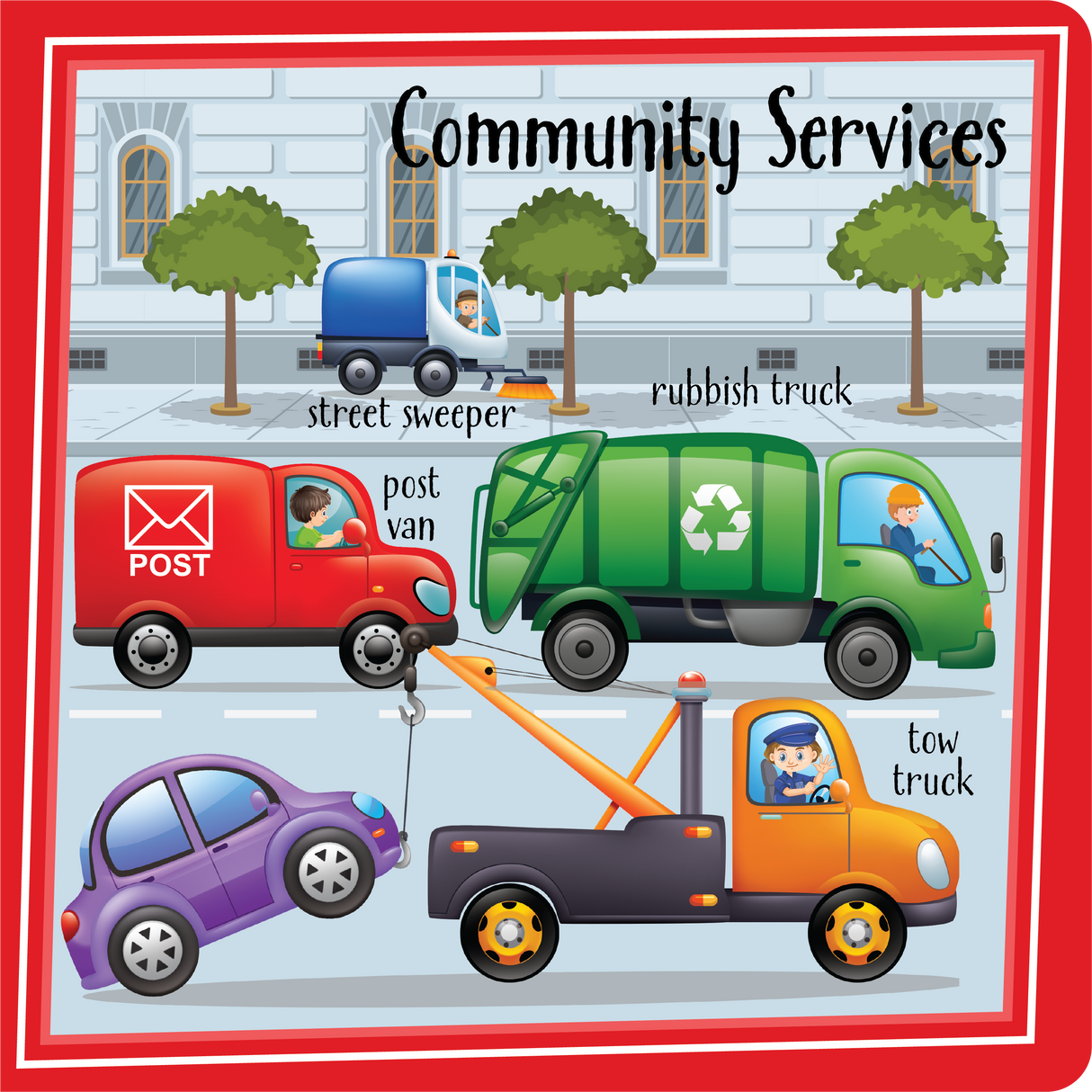 Let's Learn Things That Go Board Book - Educational Vantage