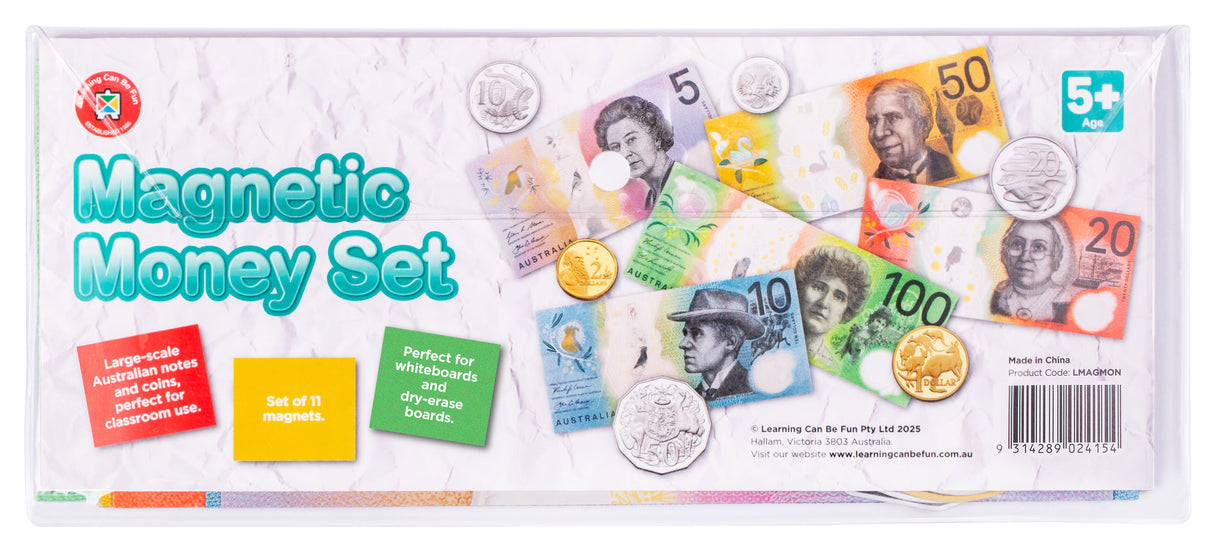 Magnetic Money Coins & Notes - Educational Vantage