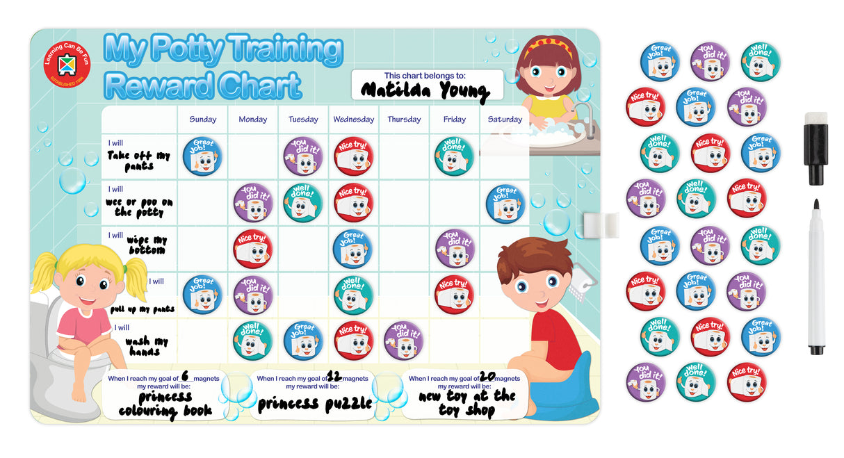 Magnetic Reward Chart - Educational Vantage