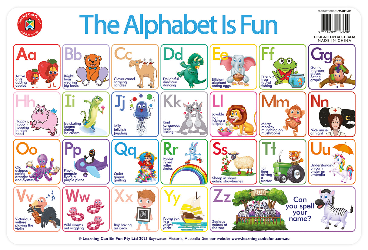 The Alphabet Is Fun - Educational Vantage