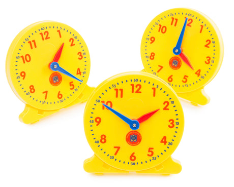 Teach Me Time Student Clocks Box of 6 - Educational Vantage