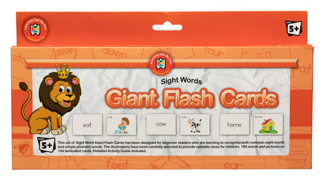 Sight Words Giant Flash Cards - Educational Vantage