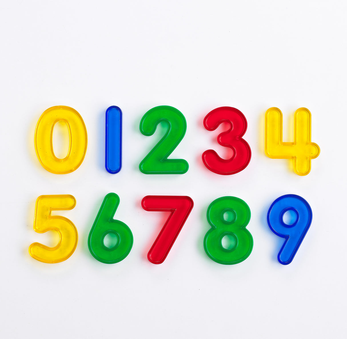 Transparent Numbers Set of 10 - Educational Vantage